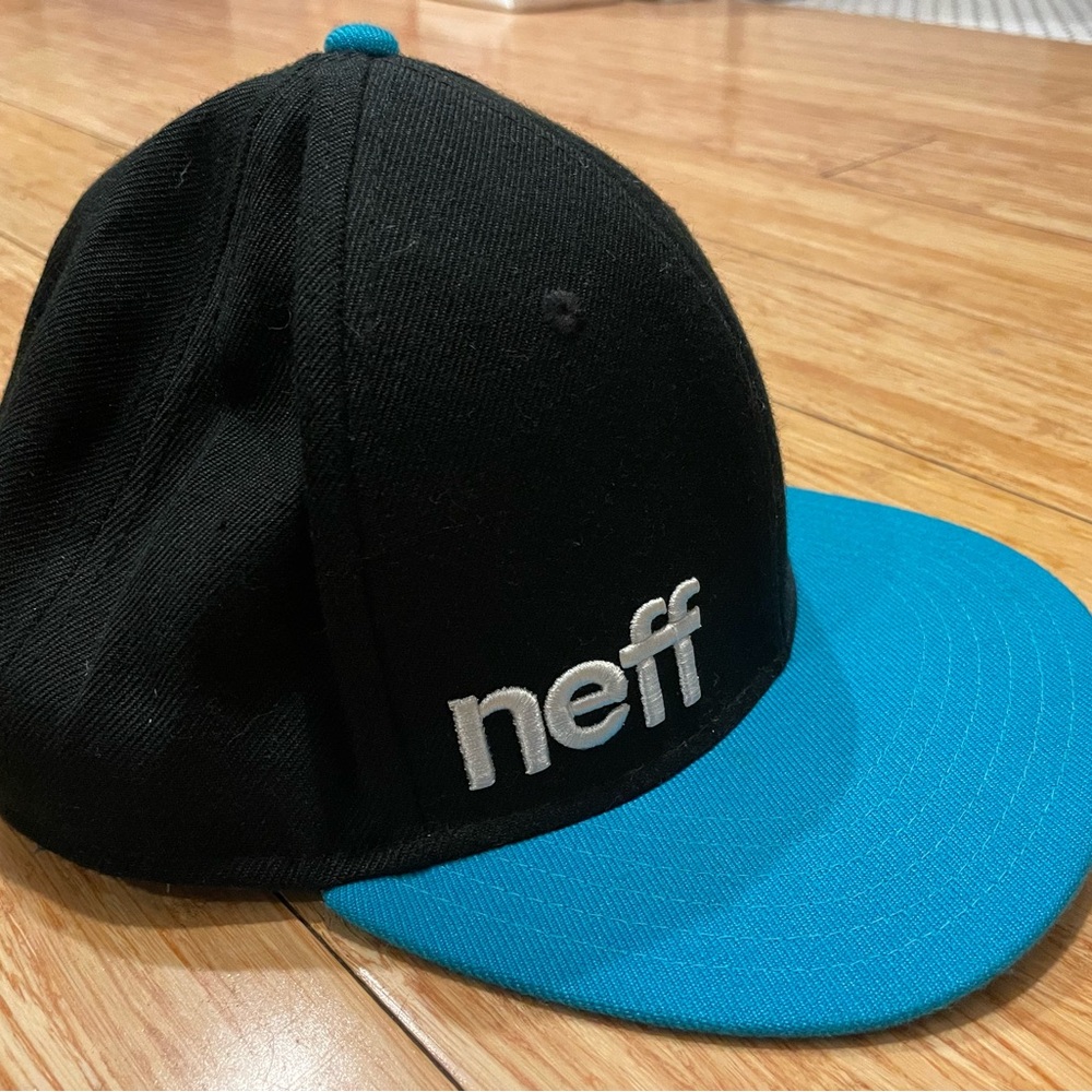 Neff Black and Blue Snapback Hat